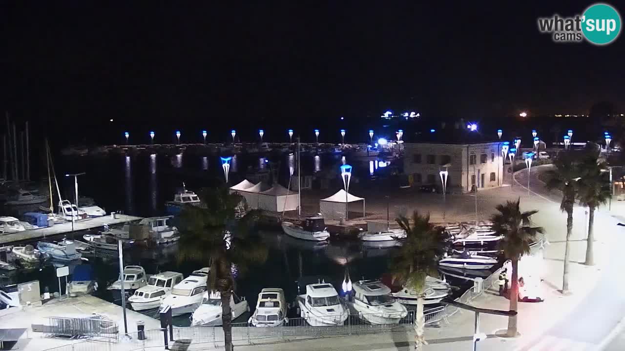 Camera en vivo Koper – puerto deportivo y paseo marítimo desde el Hotel Grand Koper