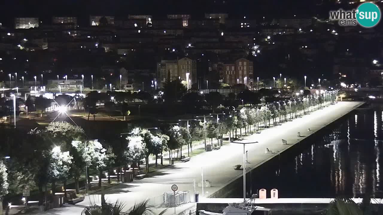 Webcam Koper – Panorama de la marina et de la promenade depuis le Grand Hotel Koper