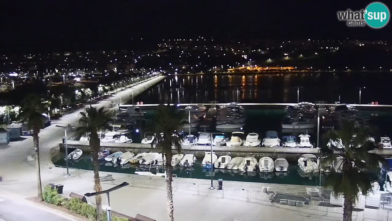 Camera en vivo Koper – puerto deportivo y paseo marítimo desde el Hotel Grand Koper