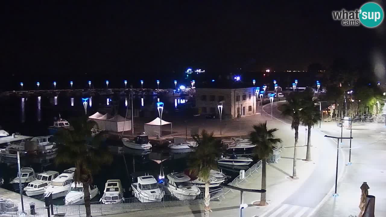 Camera en vivo Koper – puerto deportivo y paseo marítimo desde el Hotel Grand Koper
