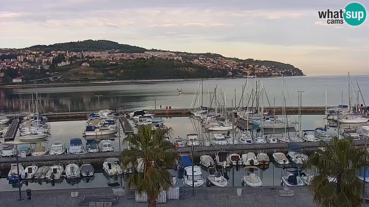 Web kamera Koper – marina i promenada – hotel Grand Koper