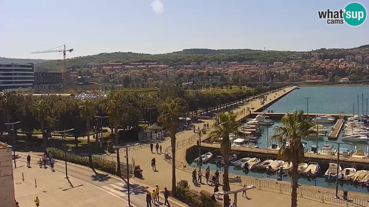 Web kamera Koper – marina i promenada – hotel Grand Koper