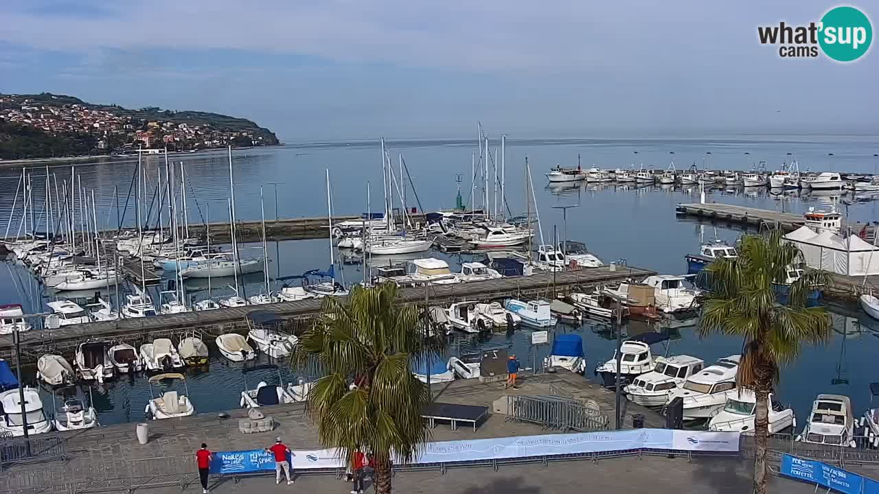 Webcam Capodistria – marina e lungo mare dall’Hotel Grand Koper