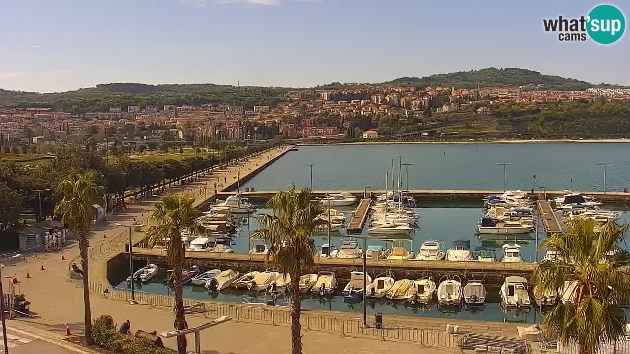Web kamera Koper – marina i promenada – hotel Grand Koper