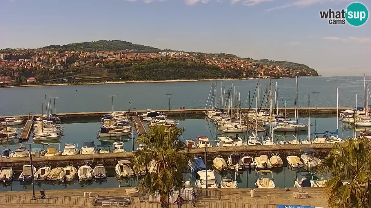 Webcam Capodistria – marina e lungo mare dall’Hotel Grand Koper