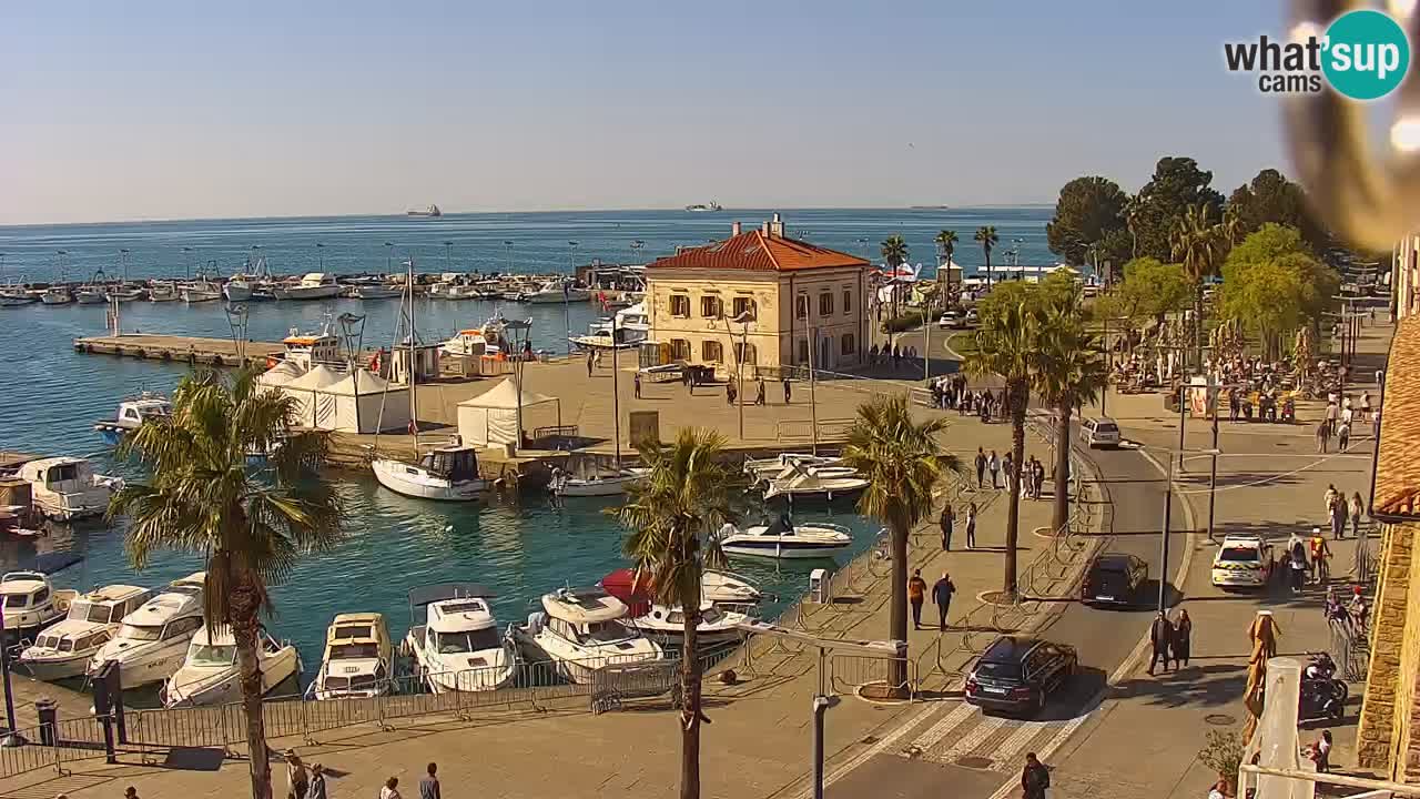 Web kamera Koper – marina i promenada – hotel Grand Koper