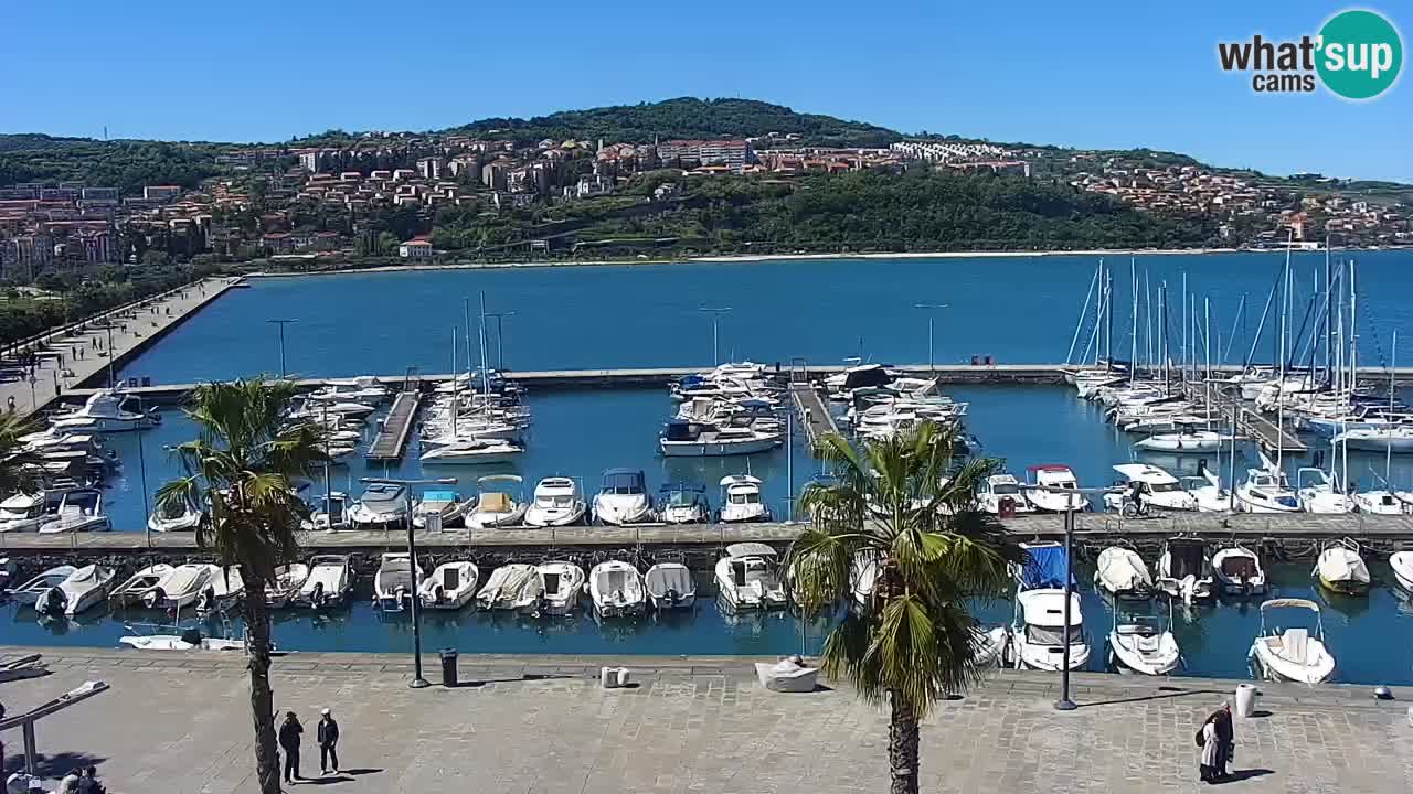 Webcam Capodistria – marina e lungo mare dall’Hotel Grand Koper