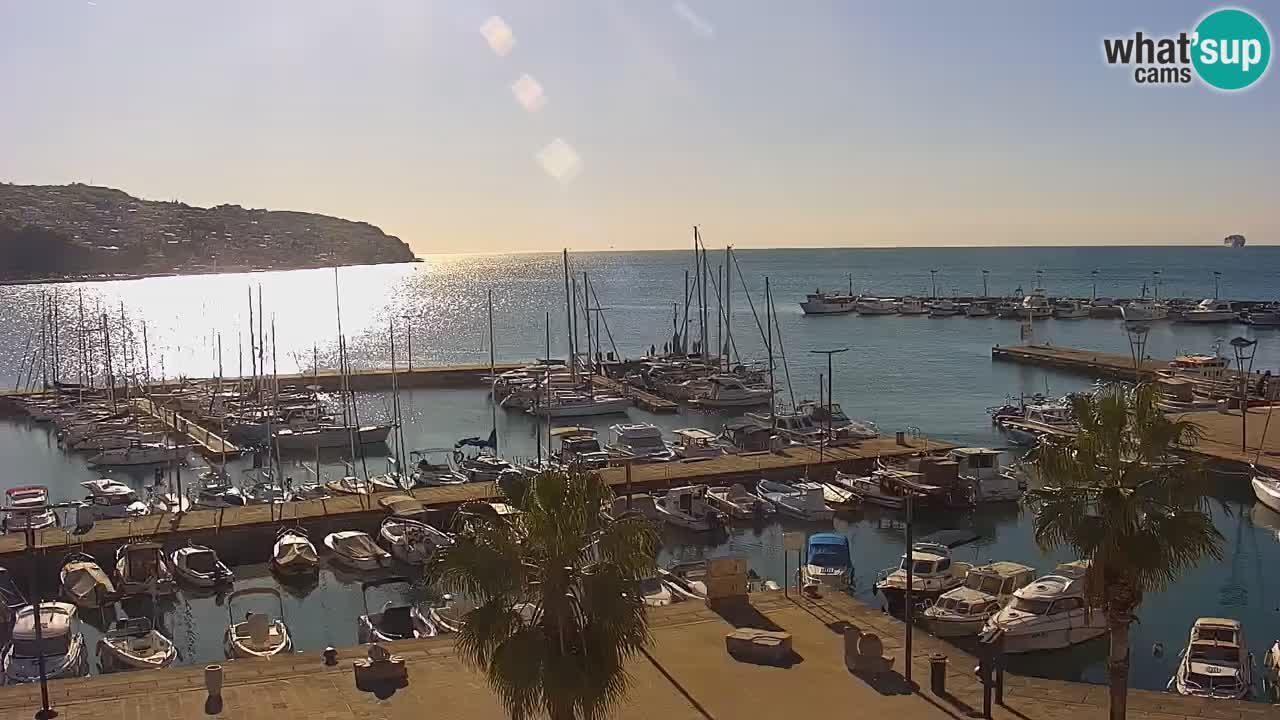 Webcam Koper – Panorama de la marina et de la promenade depuis le Grand Hotel Koper