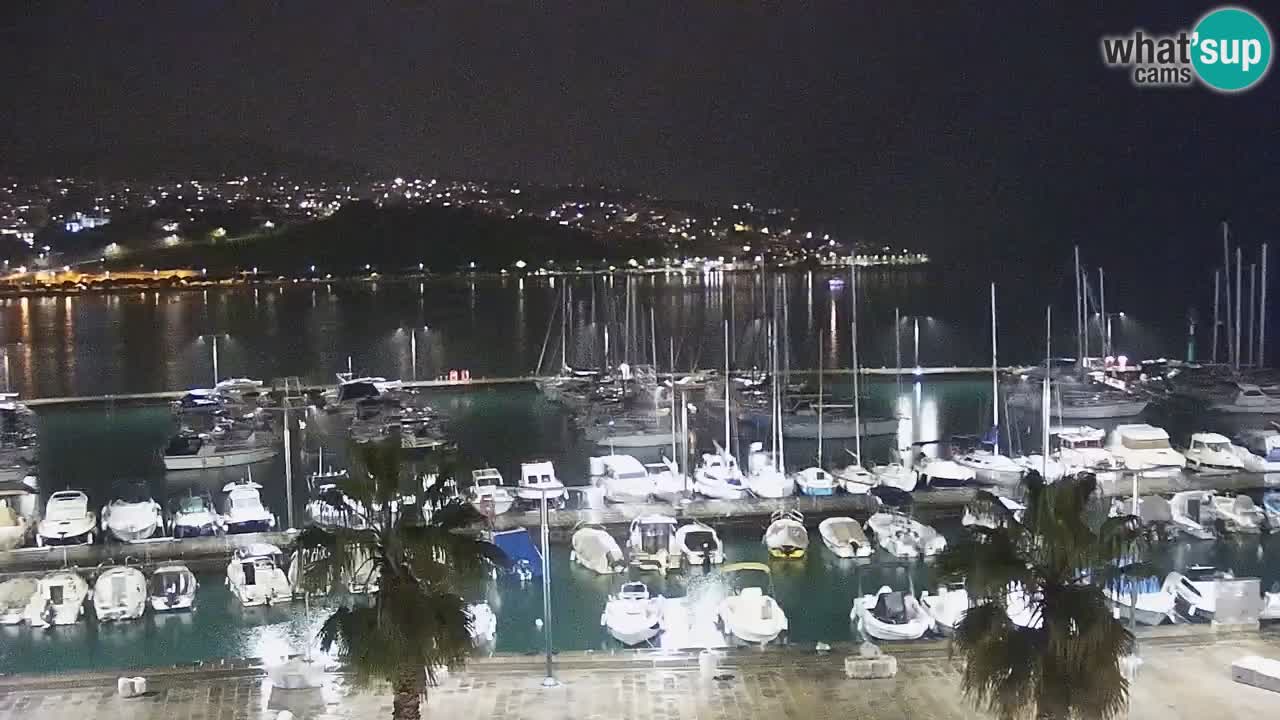 Spletna kamera Koper – Panorama na marino in promenado s Hotela Grand Koper