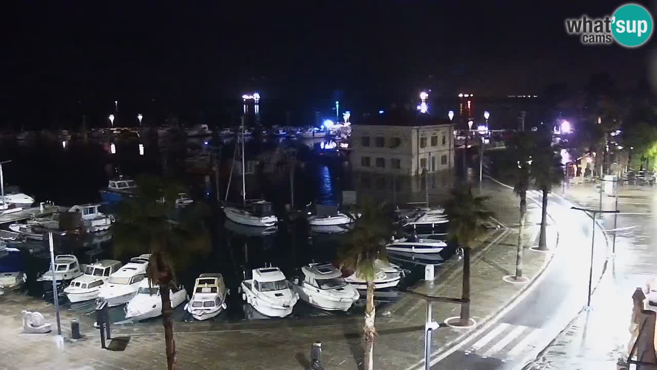 Webcam Koper – Panorama de la marina et de la promenade depuis le Grand Hotel Koper