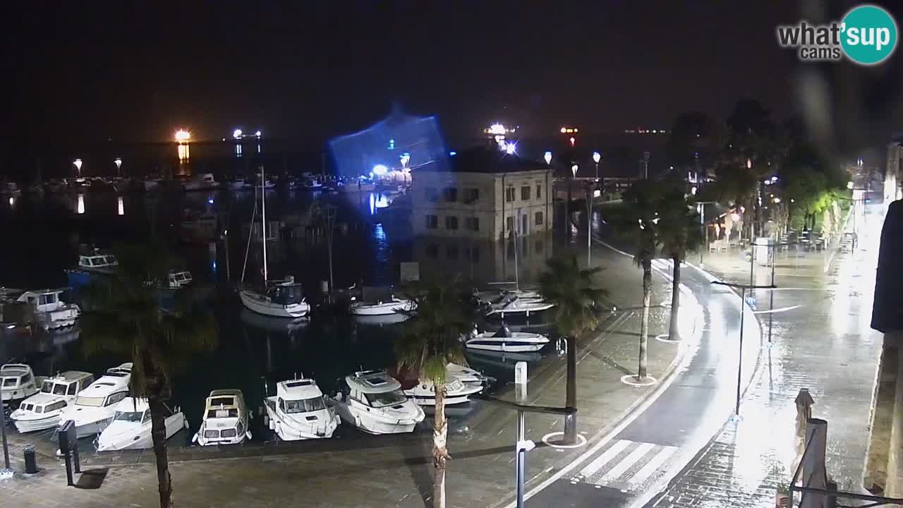 Webcam Capodistria – marina e lungo mare dall’Hotel Grand Koper