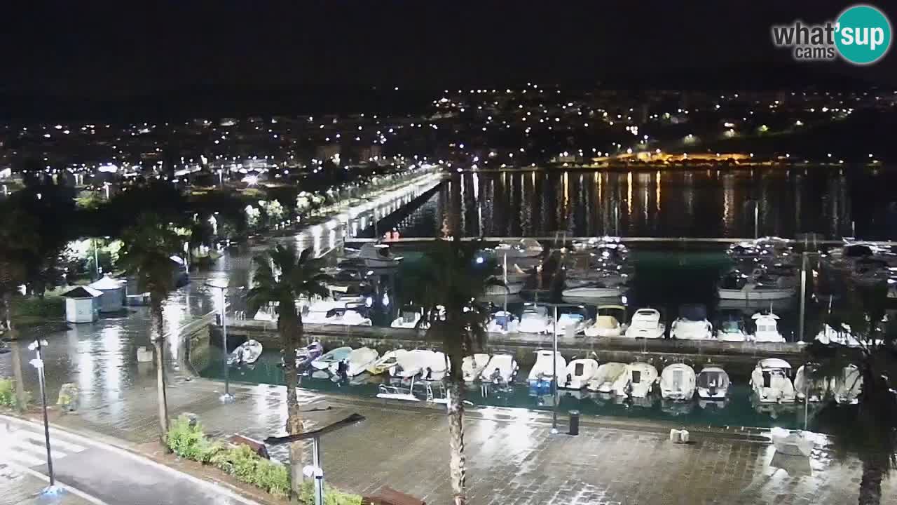 Camera en vivo Koper – puerto deportivo y paseo marítimo desde el Hotel Grand Koper