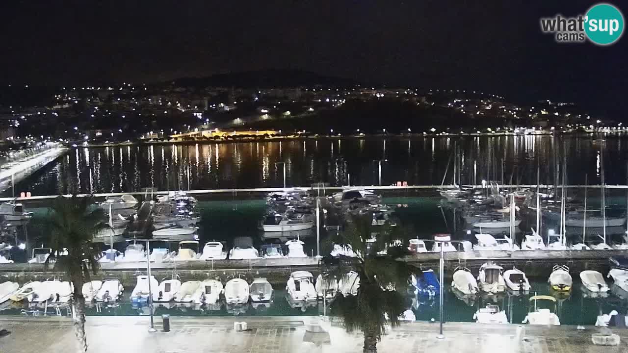 Spletna kamera Koper – Panorama na marino in promenado s Hotela Grand Koper