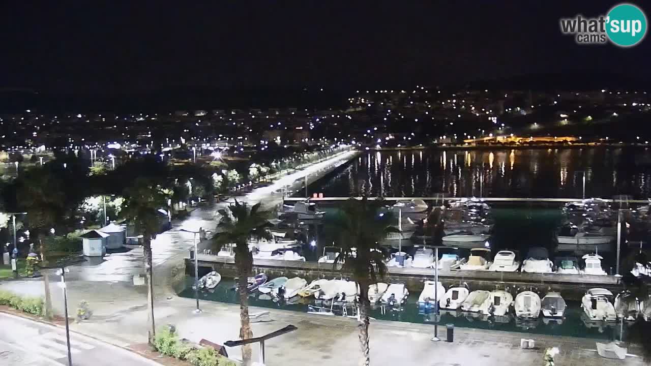 Camera en vivo Koper – puerto deportivo y paseo marítimo desde el Hotel Grand Koper