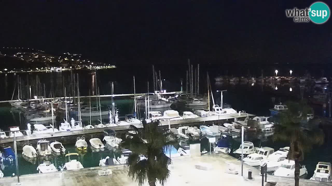Camera en vivo Koper – puerto deportivo y paseo marítimo desde el Hotel Grand Koper