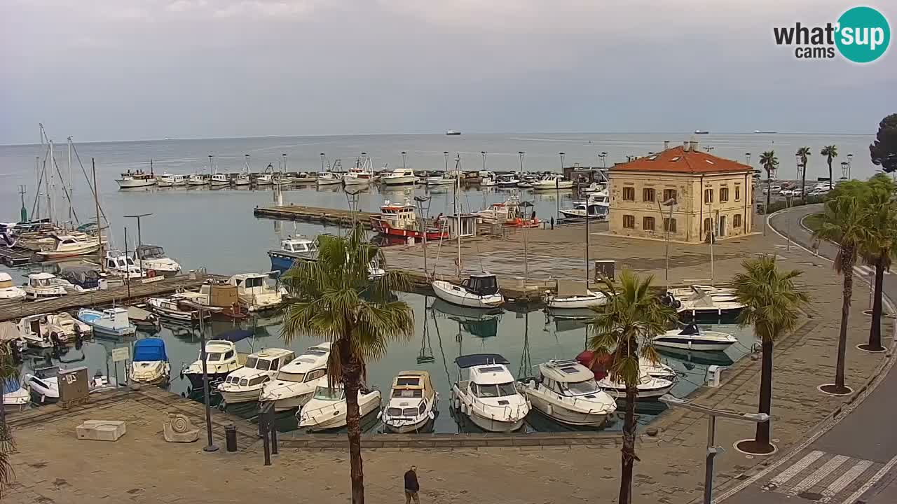 Webcam Capodistria – marina e lungo mare dall’Hotel Grand Koper