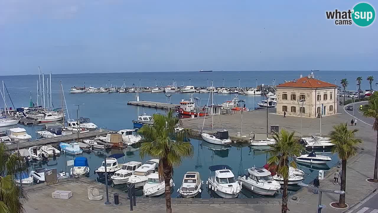 Webcam Capodistria – marina e lungo mare dall’Hotel Grand Koper