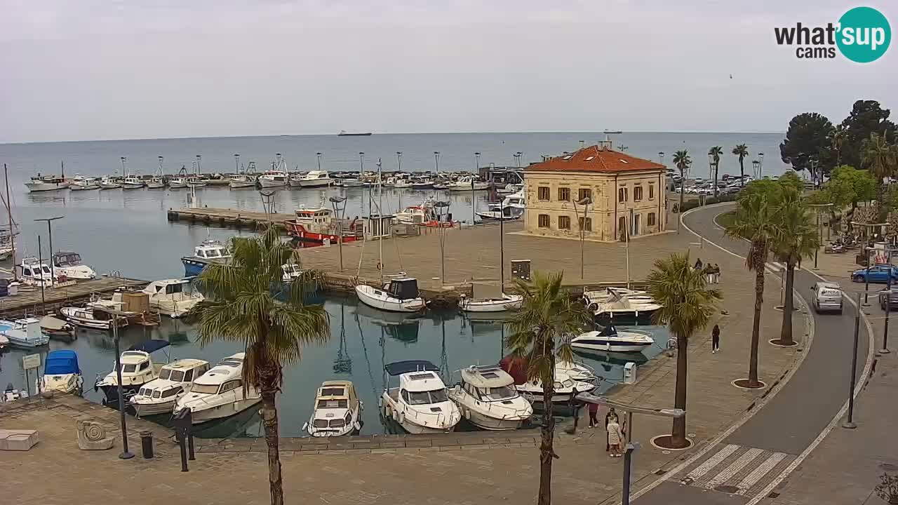 Web kamera Koper – marina i promenada – hotel Grand Koper