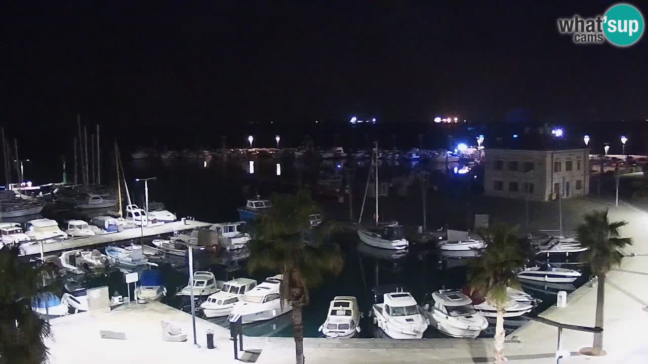 Webcam Koper – Panorama of the marina and promenade from the Grand Hotel Koper