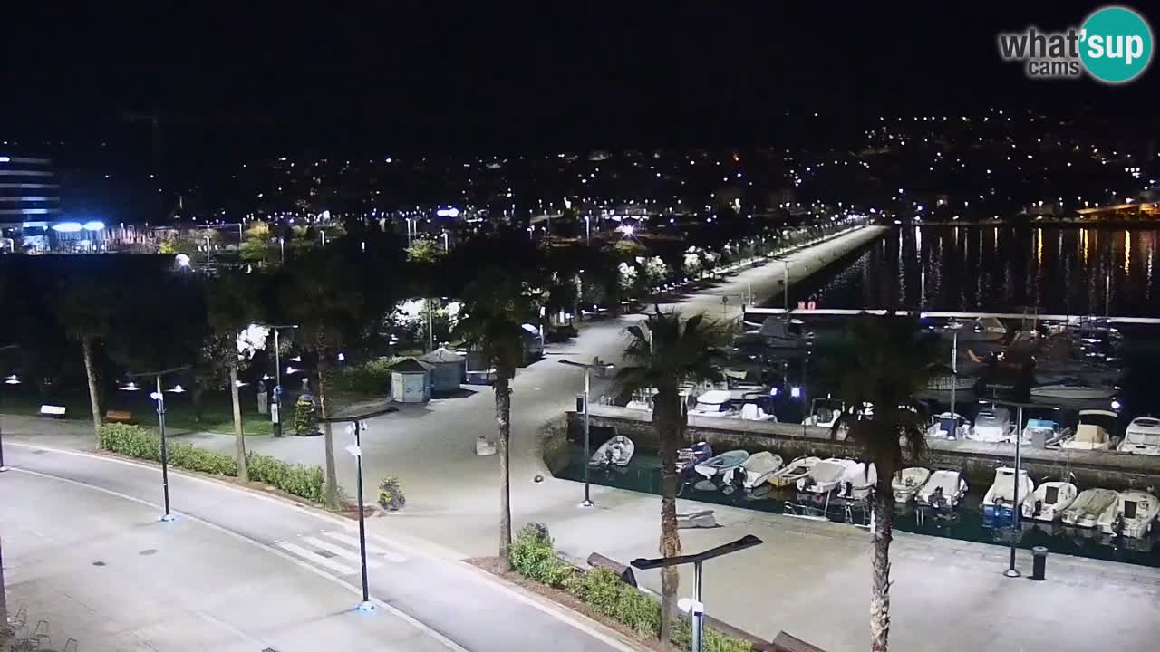 Webcam Koper – Panorama of the marina and promenade from the Grand Hotel Koper