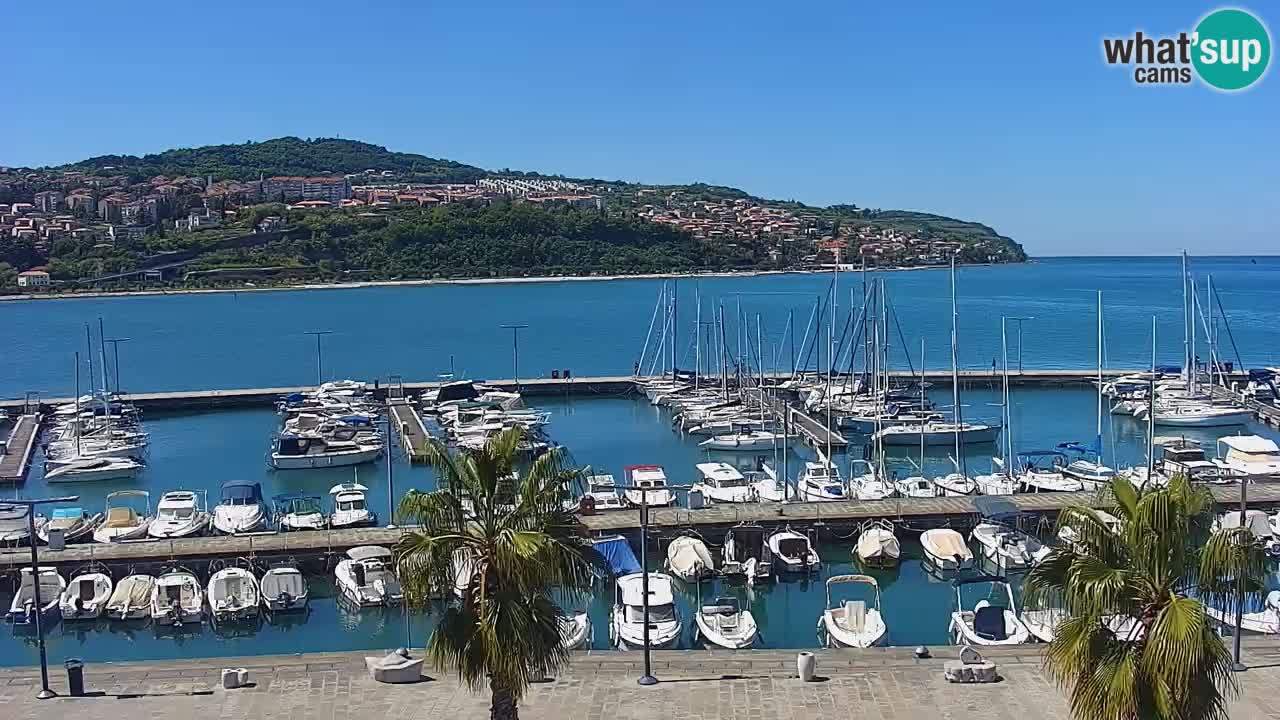 Webcam Capodistria – marina e lungo mare dall’Hotel Grand Koper