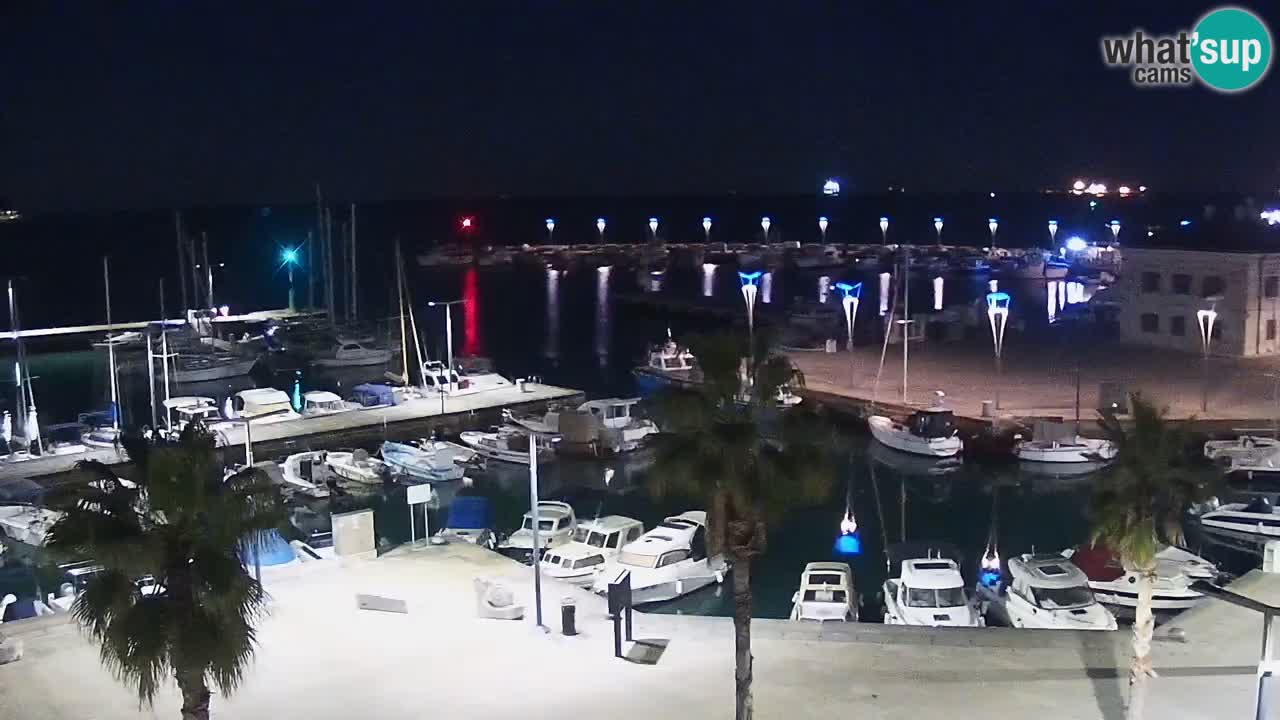 Webcam Koper – Panorama de la marina et de la promenade depuis le Grand Hotel Koper