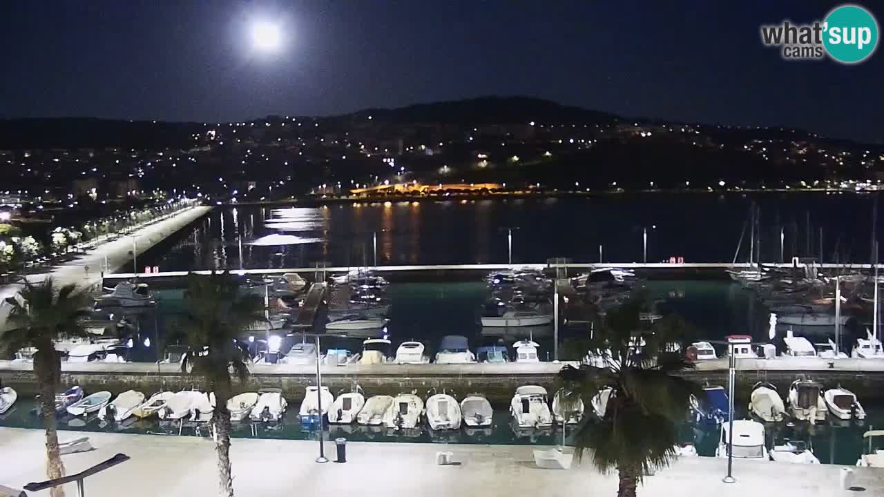Spletna kamera Koper – Panorama na marino in promenado s Hotela Grand Koper