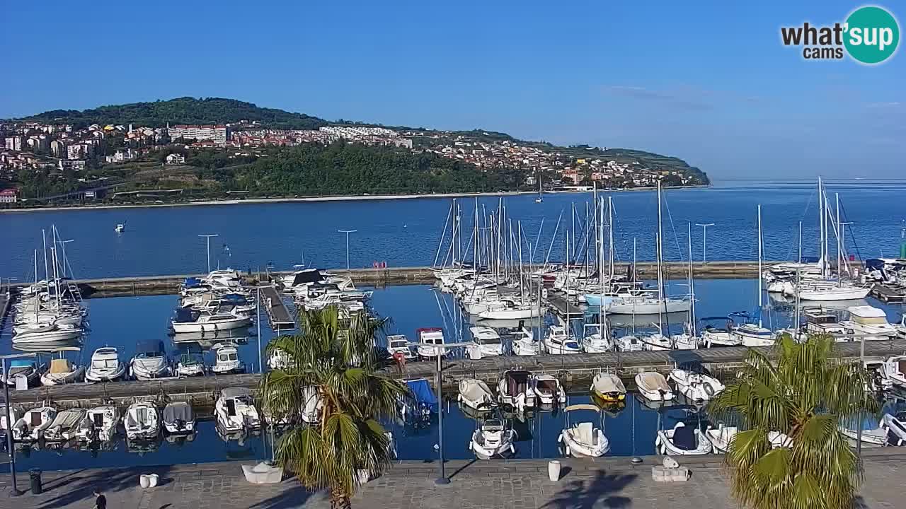 Webcam Capodistria – marina e lungo mare dall’Hotel Grand Koper