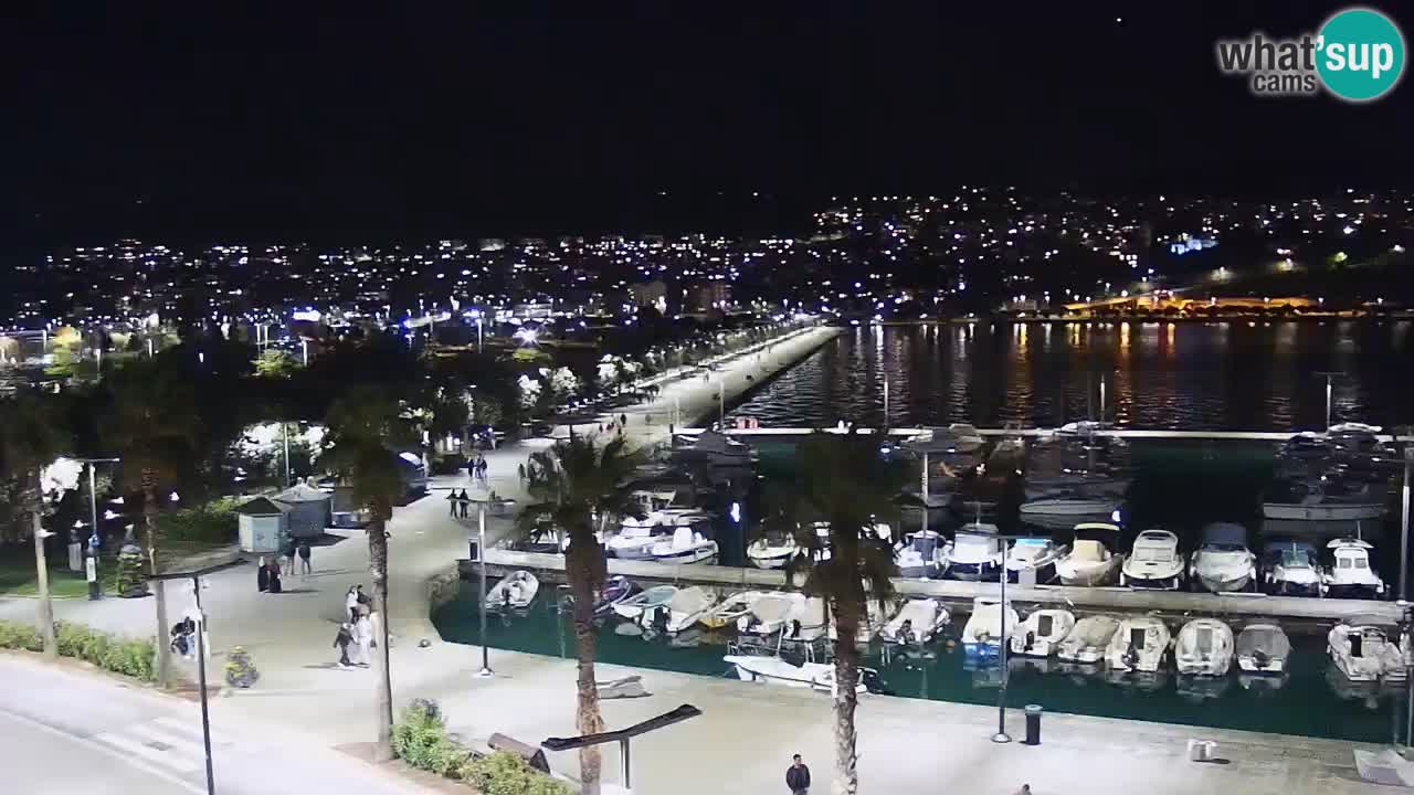 Webcam Koper – Panorama of the marina and promenade from the Grand Hotel Koper