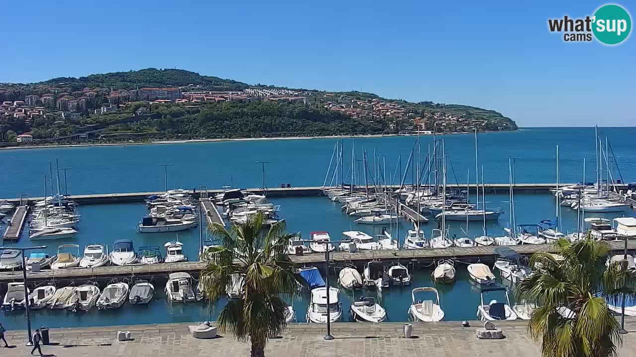 Webcam Capodistria – marina e lungo mare dall’Hotel Grand Koper