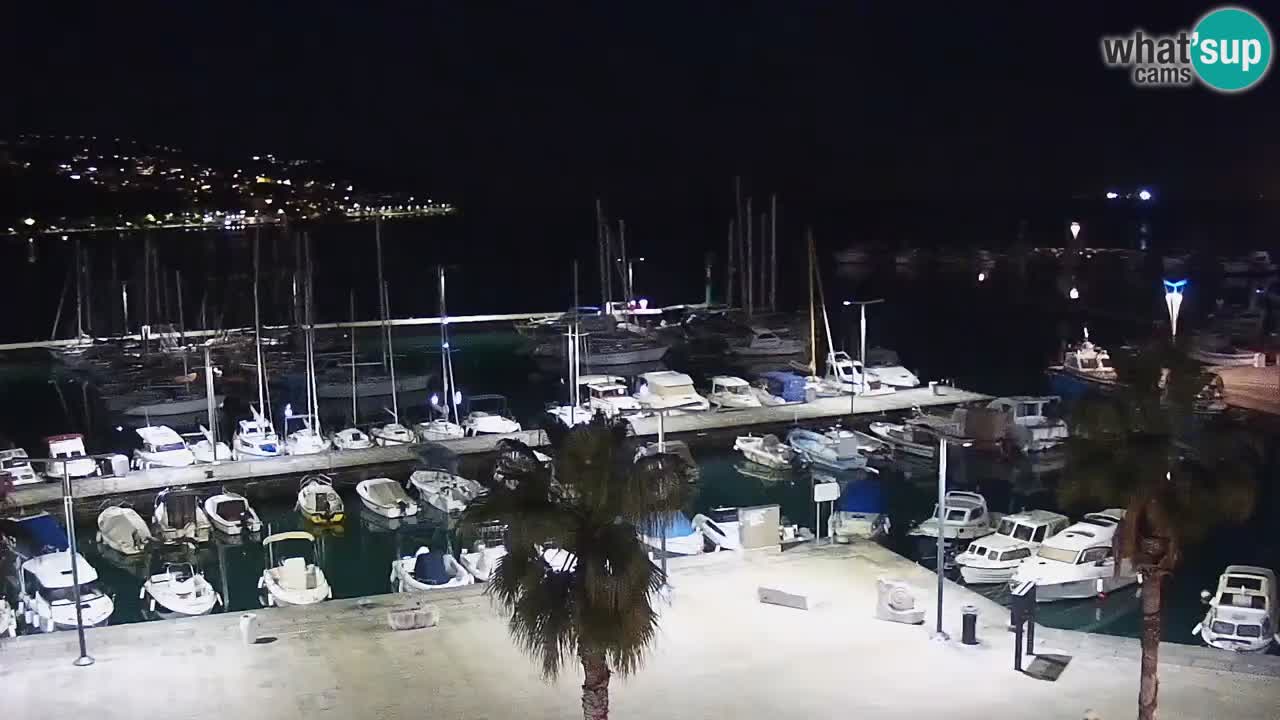 Spletna kamera Koper – Panorama na marino in promenado s Hotela Grand Koper