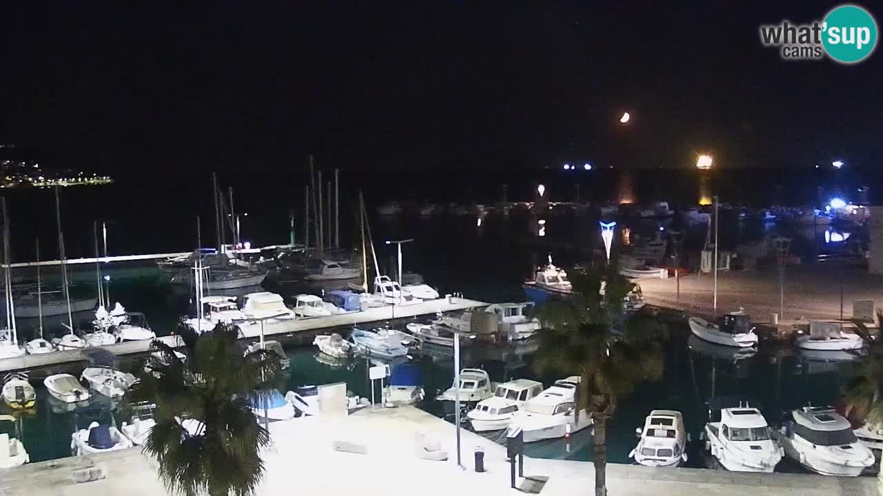 Web kamera Koper – marina i promenada – hotel Grand Koper