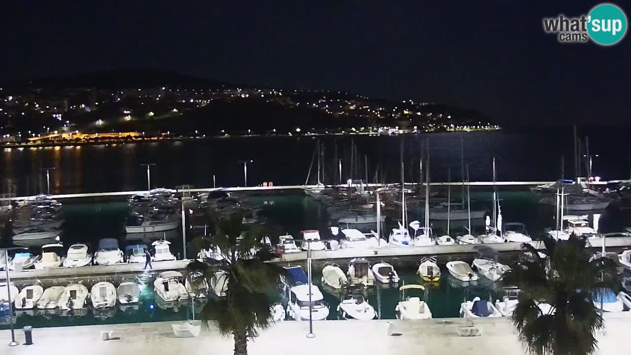 Spletna kamera Koper – Panorama na marino in promenado s Hotela Grand Koper