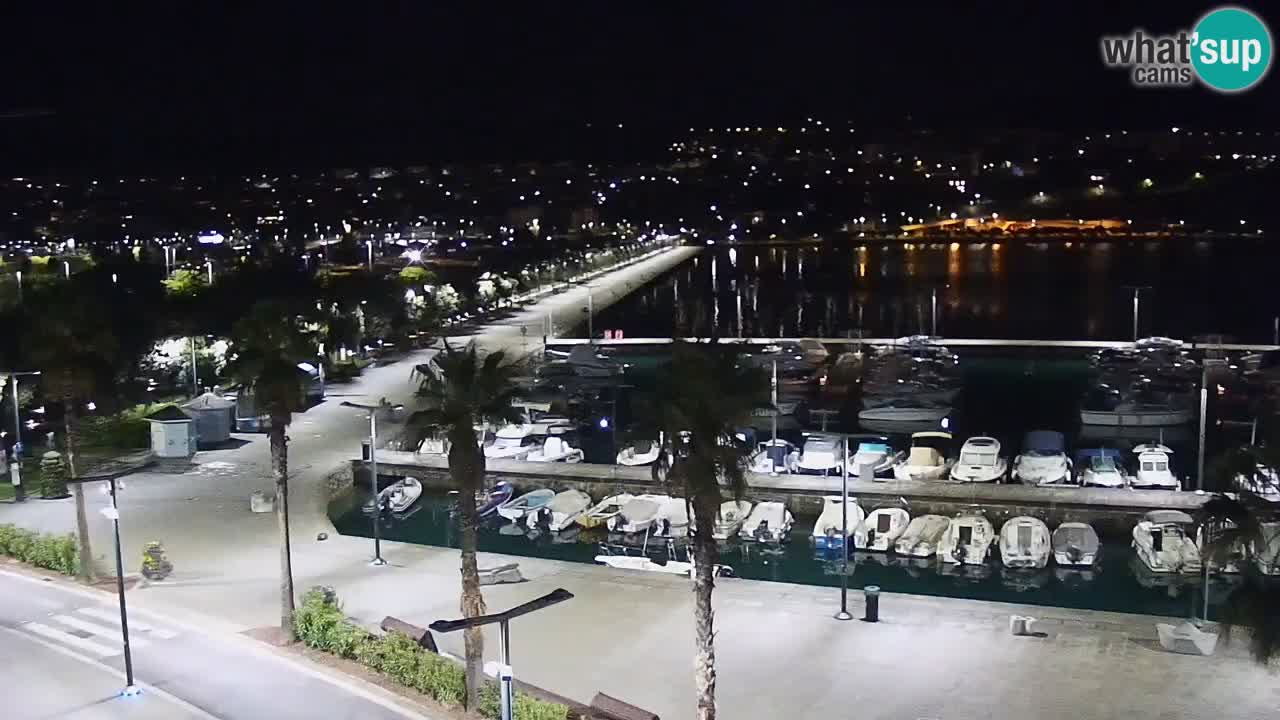 Spletna kamera Koper – Panorama na marino in promenado s Hotela Grand Koper