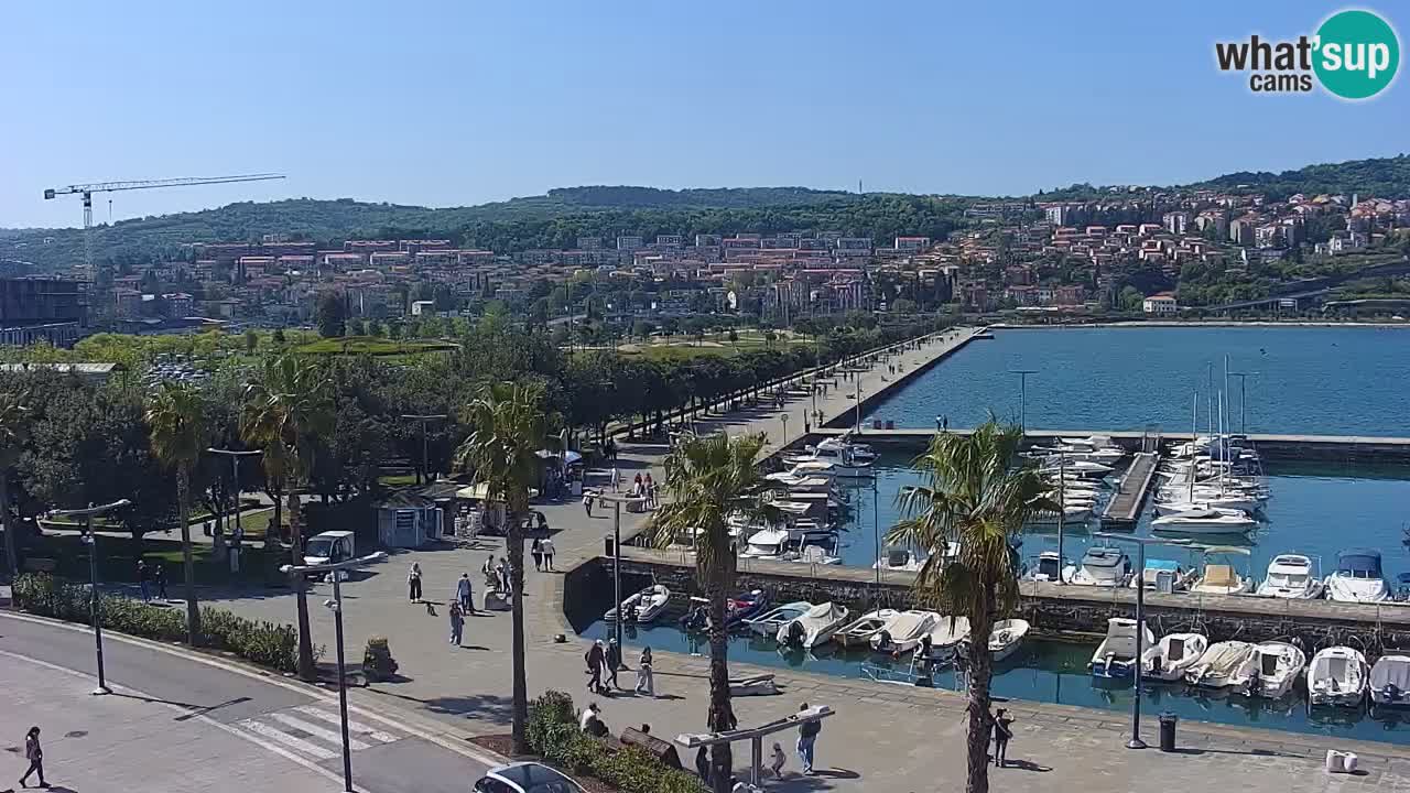 Webcam Capodistria – marina e lungo mare dall’Hotel Grand Koper