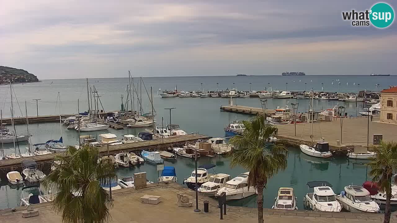 Webcam Capodistria – marina e lungo mare dall’Hotel Grand Koper