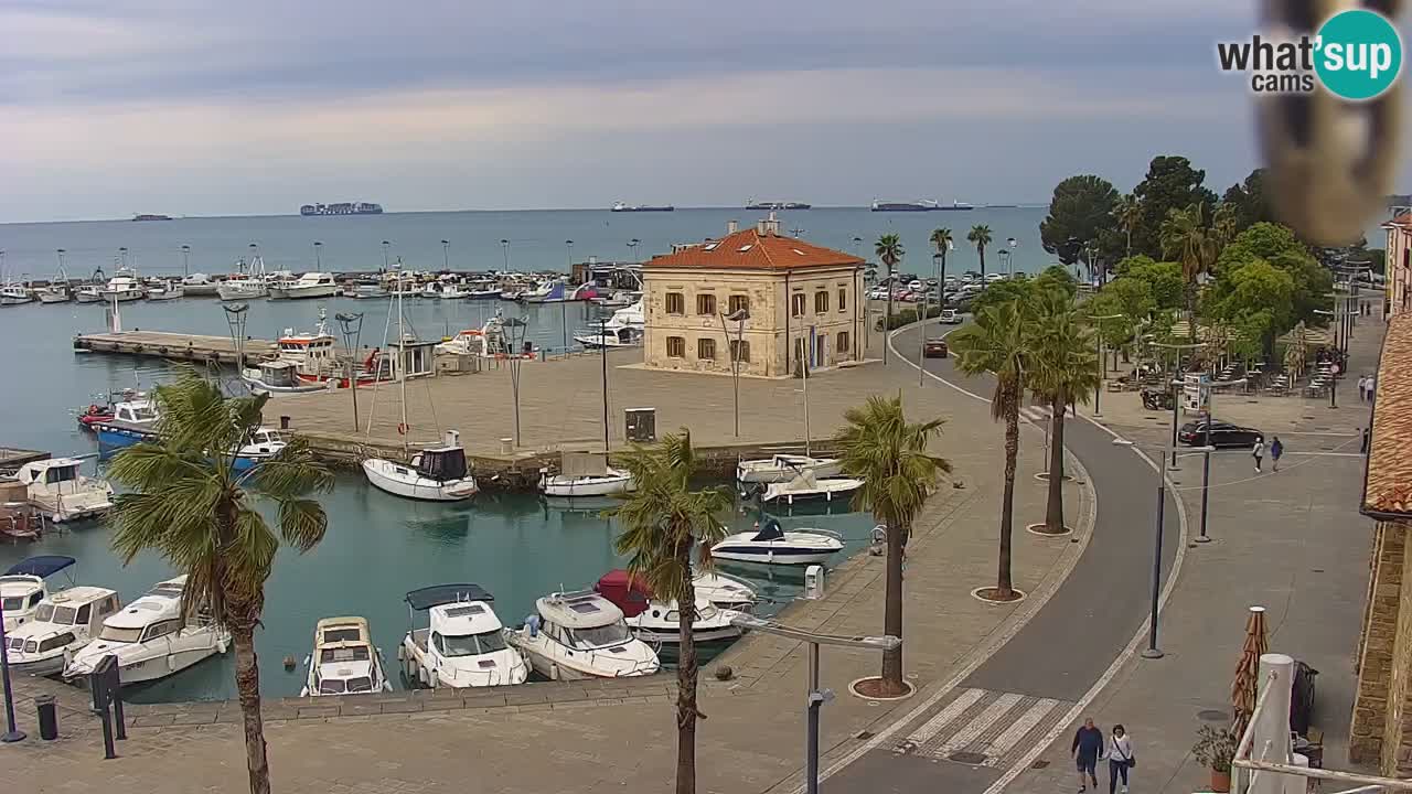 Webcam Capodistria – marina e lungo mare dall’Hotel Grand Koper