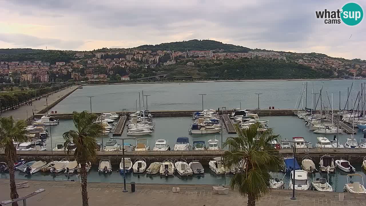 Webcam Capodistria – marina e lungo mare dall’Hotel Grand Koper