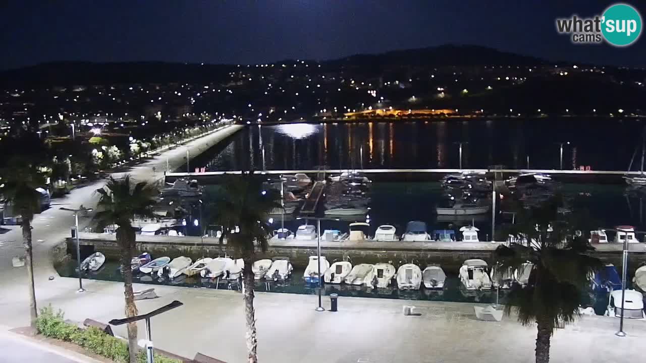 Camera en vivo Koper – puerto deportivo y paseo marítimo desde el Hotel Grand Koper