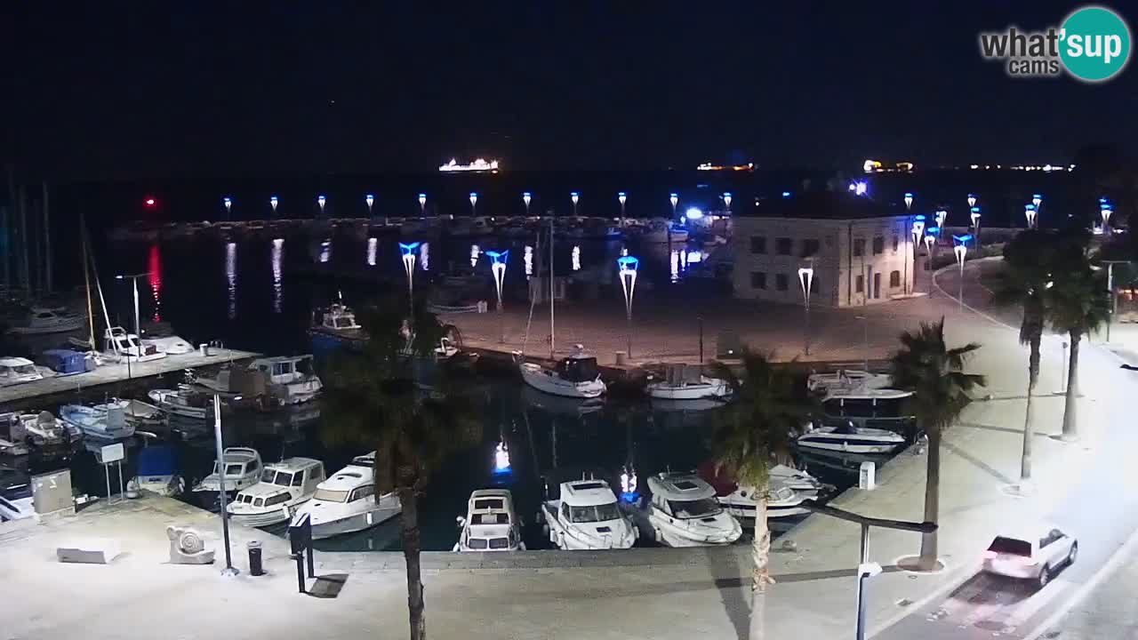 Webcam Koper – Panorama de la marina et de la promenade depuis le Grand Hotel Koper