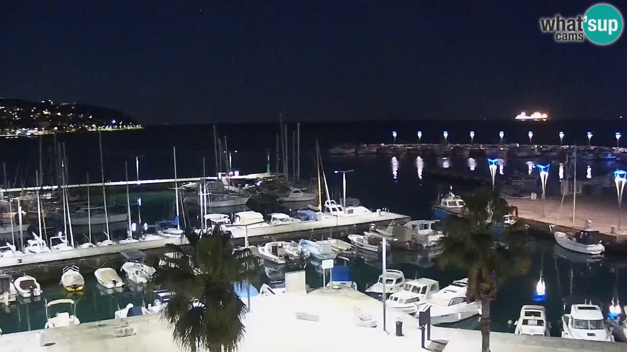 Webcam Capodistria – marina e lungo mare dall’Hotel Grand Koper