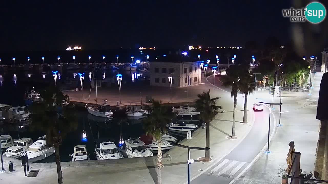 Webcam Koper – Panorama de la marina et de la promenade depuis le Grand Hotel Koper