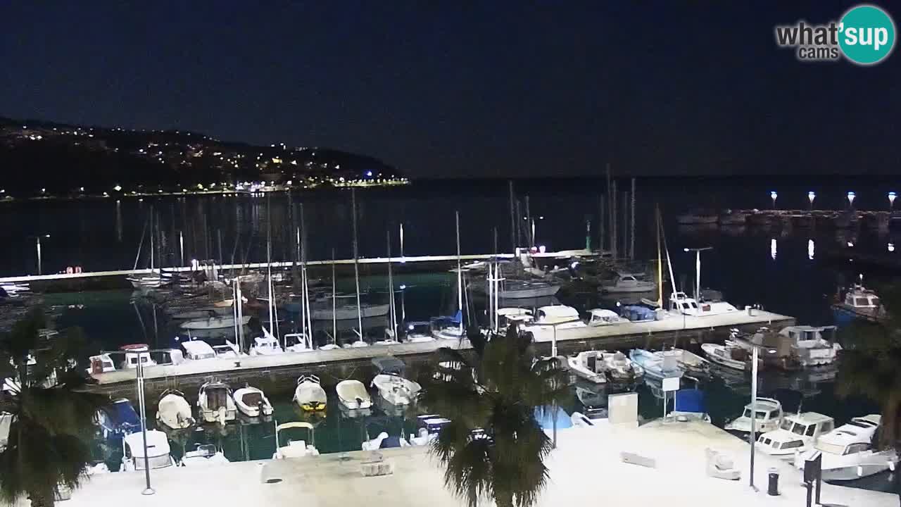 Camera en vivo Koper – puerto deportivo y paseo marítimo desde el Hotel Grand Koper