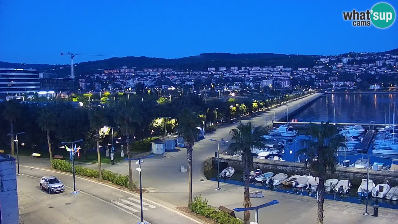 Webcam en direct du port de Koper – port de croisière et de fret – Slovénie