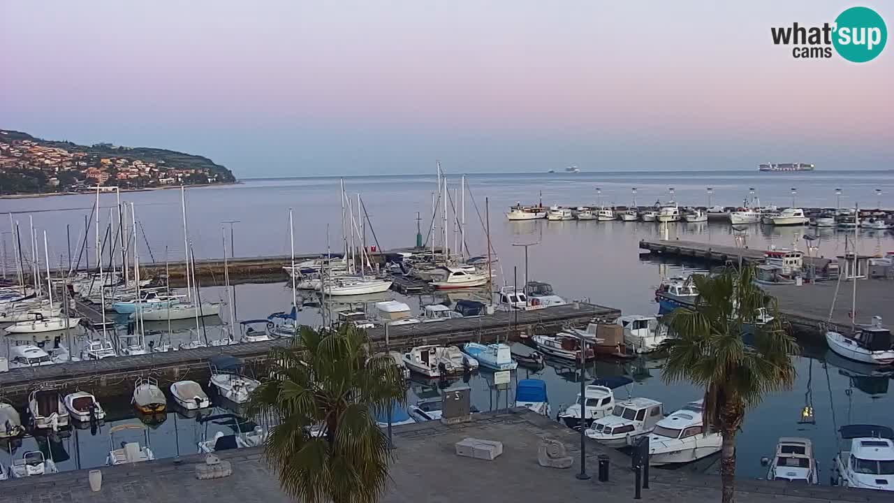 Webcam Capodistria – marina e lungo mare dall’Hotel Grand Koper