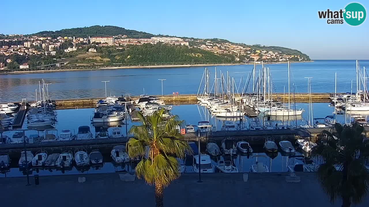 Web kamera Koper – marina i promenada – hotel Grand Koper