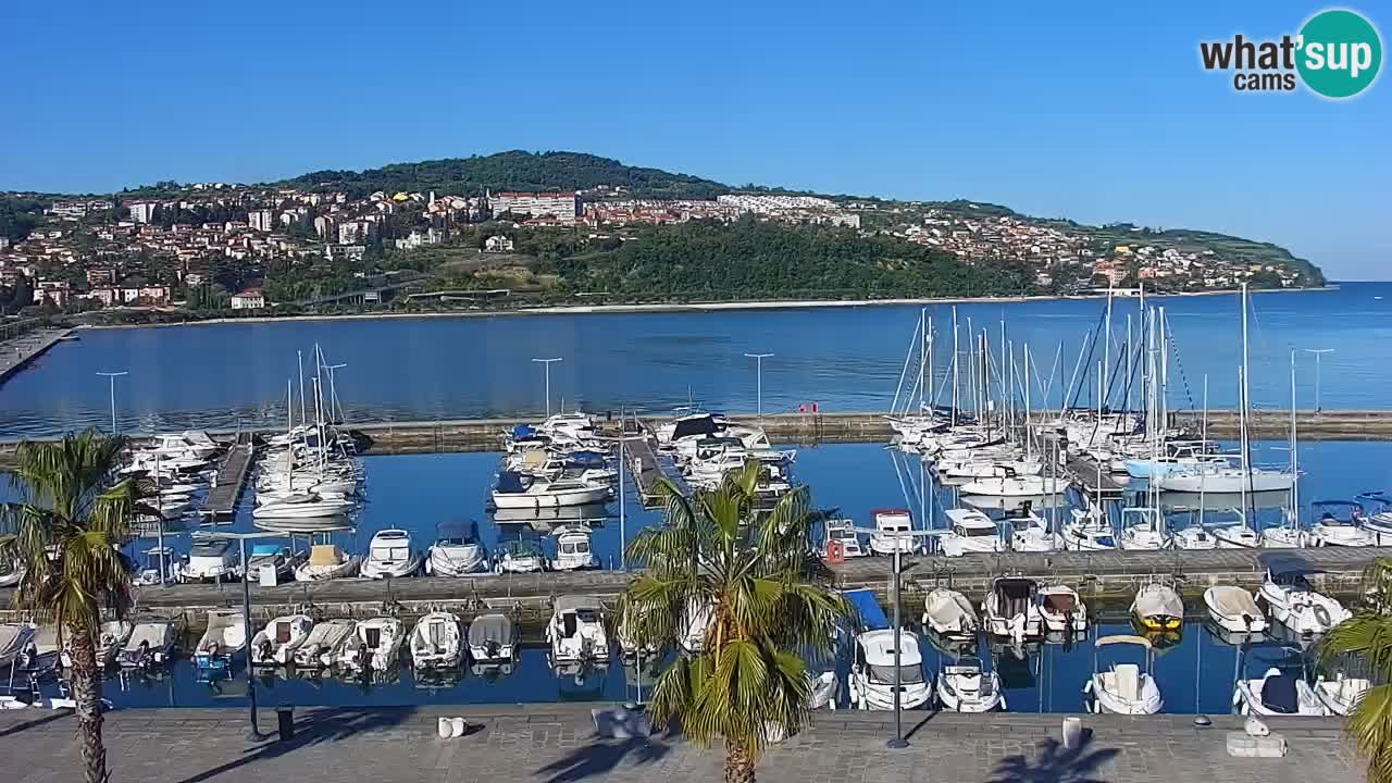 Webcam Capodistria – marina e lungo mare dall’Hotel Grand Koper