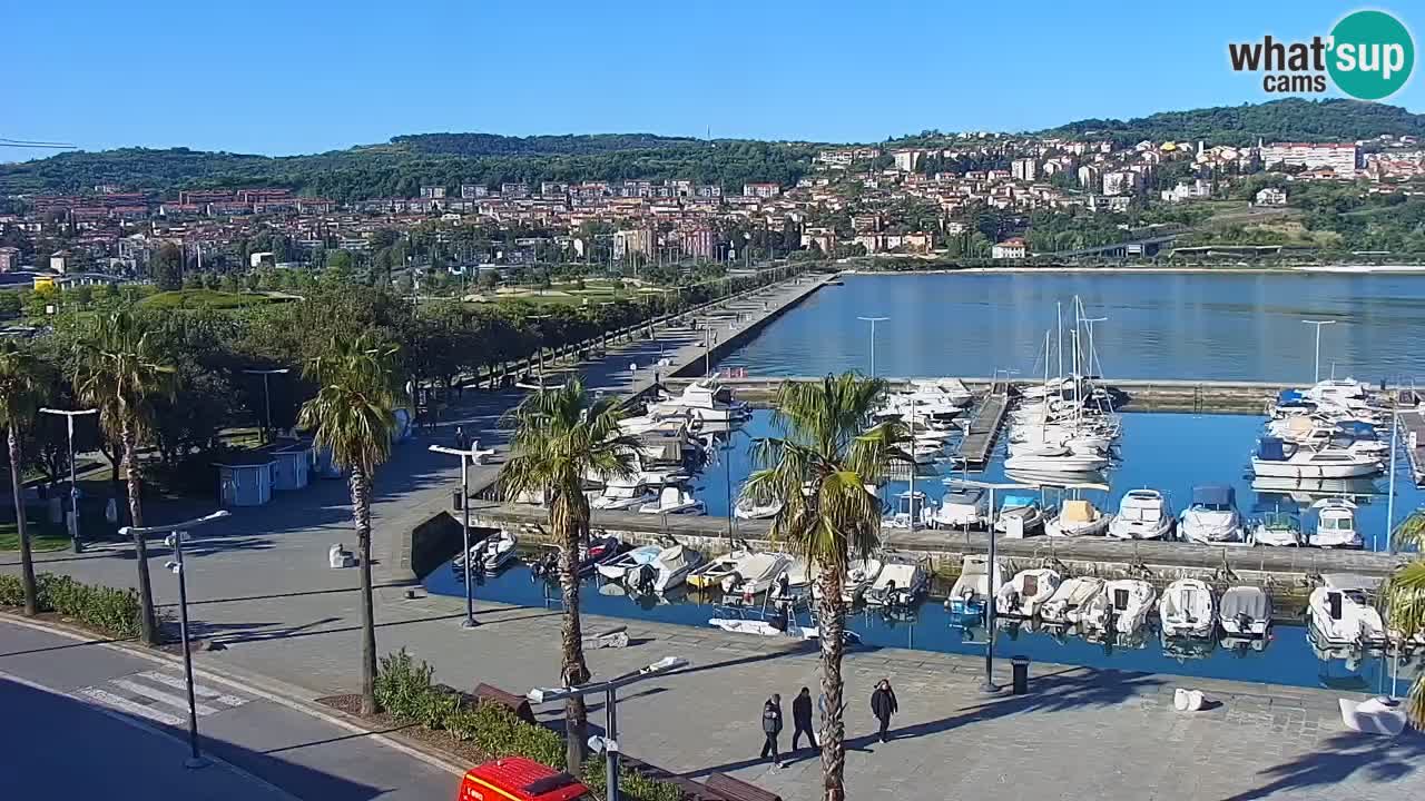 Webcam Capodistria – marina e lungo mare dall’Hotel Grand Koper