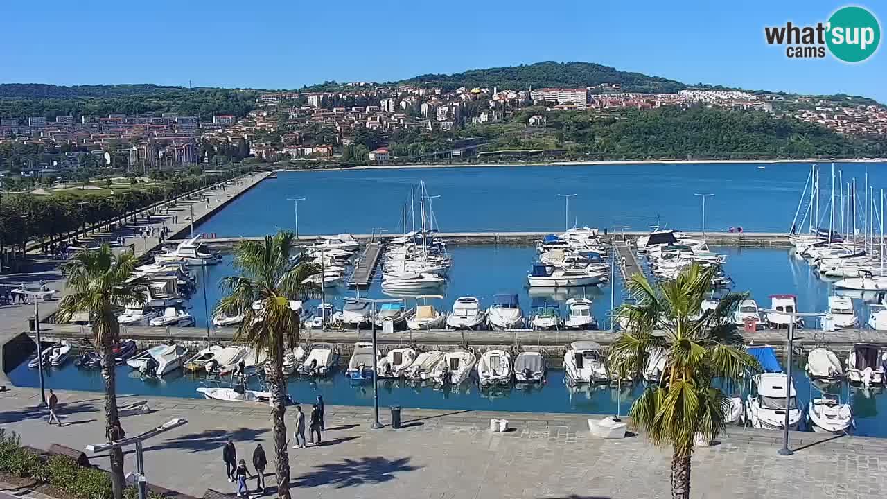 Web kamera Koper – marina i promenada – hotel Grand Koper