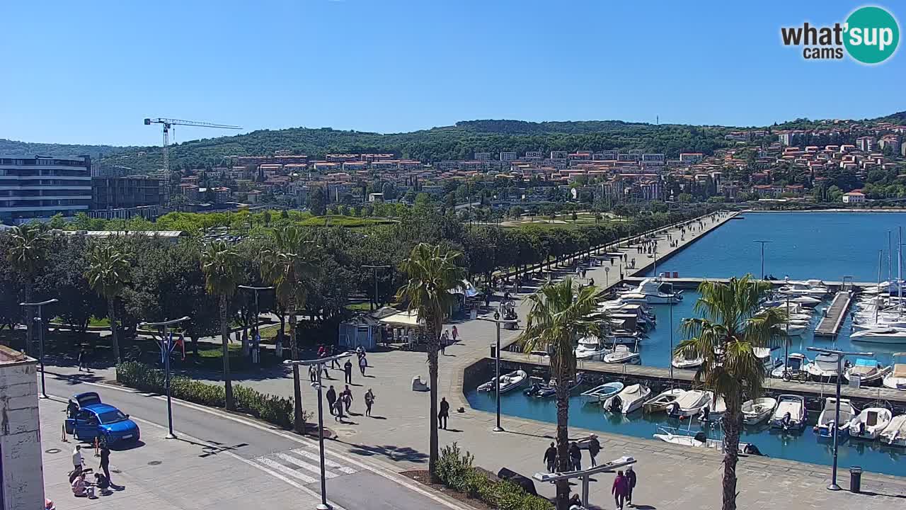 Web kamera Koper – marina i promenada – hotel Grand Koper